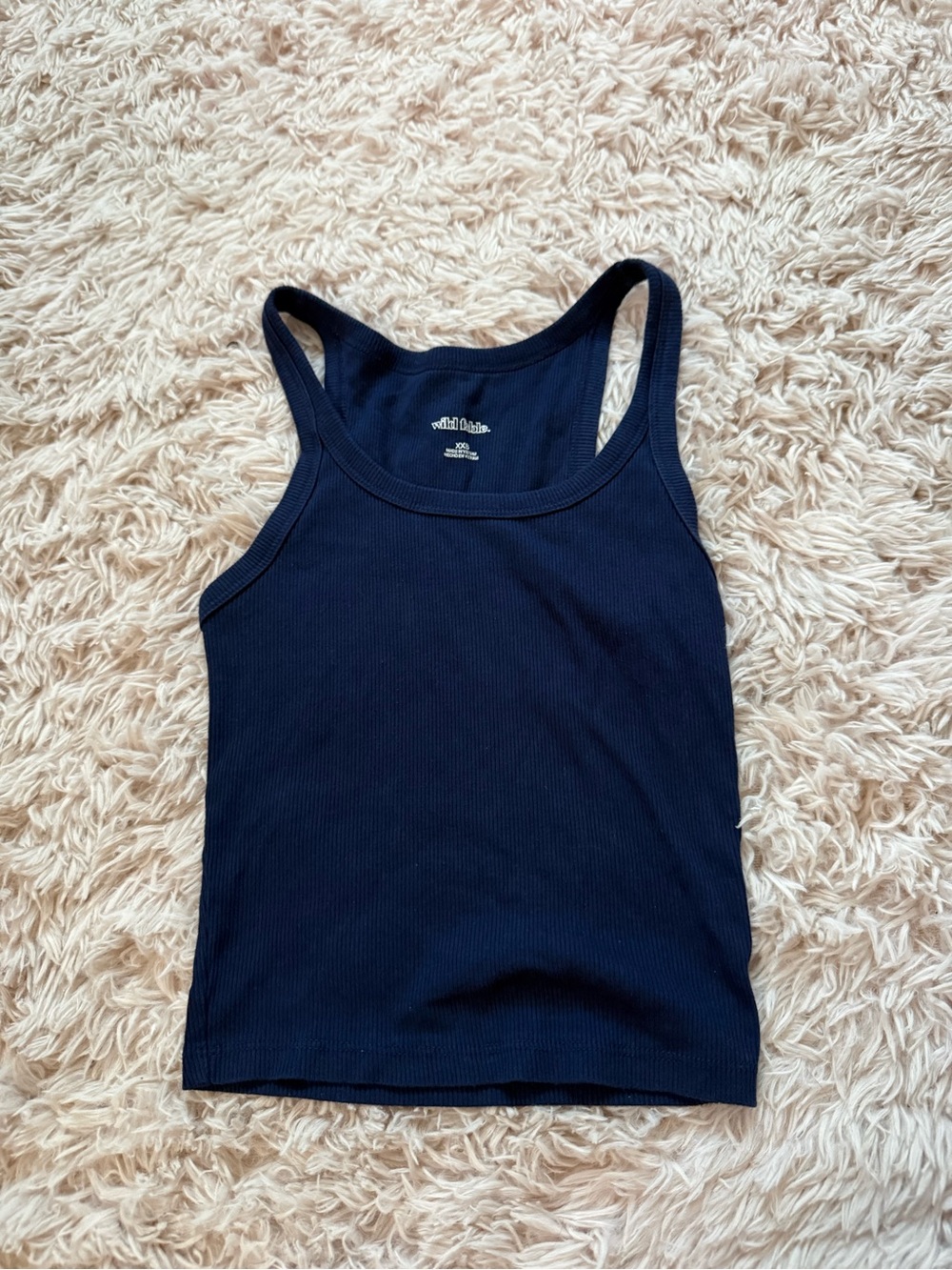 Target Navy Ribbed Tank Top